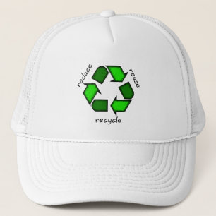Verringern Sie Wiederverwendung recyceln Kappe