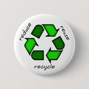 Verringern Sie - Wiederverwendung - recyceln Knopf Button