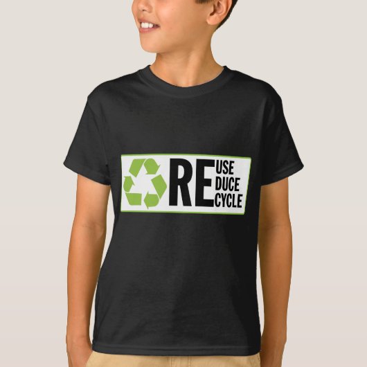 Verringern Sie Wiederverwendung recyceln T-Shirt (Vorderseite)
