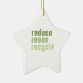 Verringern Sie Wiederverwendung Recyle Keramik Ornament (Rechts)