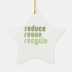 Verringern Sie Wiederverwendung Recyle Keramik Ornament