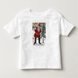 Verringernder Weihnachtsbaum Sankt Kleinkind T-shirt