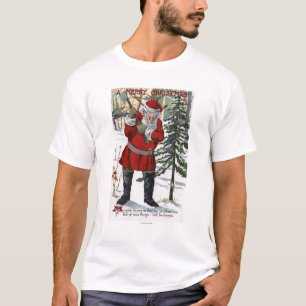 Verringernder Weihnachtsbaum Sankt T-Shirt