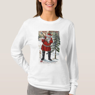 Verringernder Weihnachtsbaum Sankt T-Shirt
