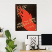 Verringerung der Brandgefahr Thru Plane Housing WP Poster (Heimbüro)