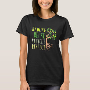 Verringerung der Wiederverwendung Gerecycelt Klima T-Shirt