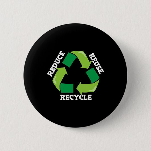 Verringerung der Wiederverwendung Gerecycelt Mutte Button (Vorderseite)
