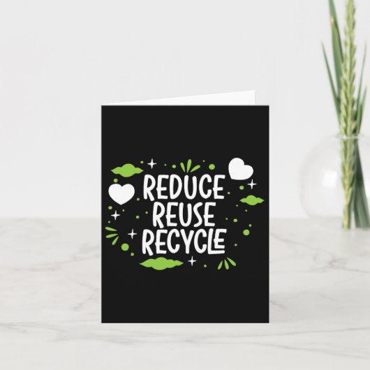 Verringerung der Wiederverwendung Gerecycelt Mutte Karte (Vorderseite)