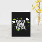 Verringerung der Wiederverwendung Gerecycelt Mutte Karte (Gelbe Blume)