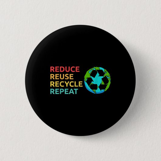 Verringerung der Wiederverwendung Gerecycelt Plane Button (Vorderseite)