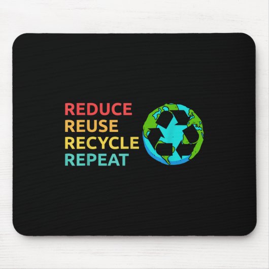 Verringerung der Wiederverwendung Gerecycelt Plane Mousepad (Vorne)