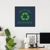 Verringerung der Wiederverwendung gerecycelt Poster (Heimbüro)