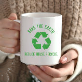 Verringerung der Wiederverwendung gerecycelt rett Kaffeetasse