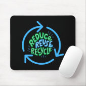 Verringerung der Wiederverwendung Gerecycelt Umgeb Mousepad (Mit Mouse)