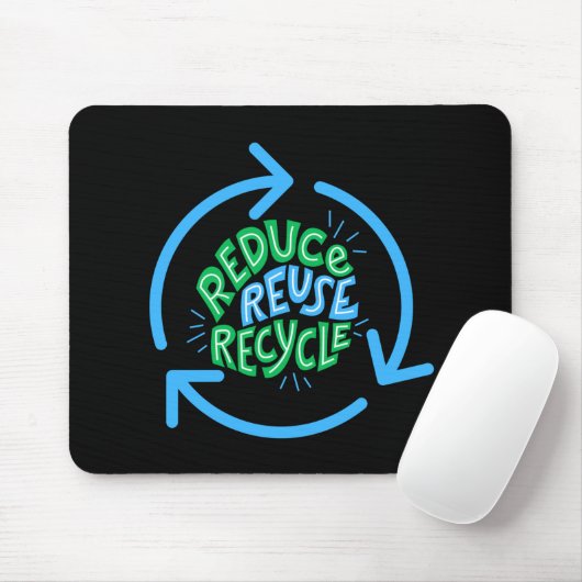 Verringerung der Wiederverwendung Gerecycelt Umgeb Mousepad (Mit Mouse)