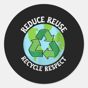 Verringerung der Wiederverwendung Gerecycelt Umwel Runder Aufkleber