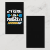 Verringerung des Gewichtsverlusts bei der Diät Ope Visitenkarte (Vorne/Hinten)