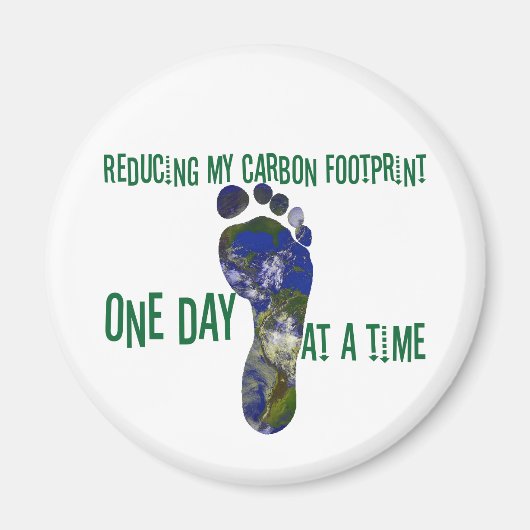 Verringerung meines CO2-Fußabdrucks Magnet (Vorne)
