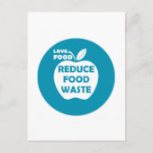 Verringerung von Lebensmittelabfällen, die ökologi Feiertagspostkarte (Vorderseite)