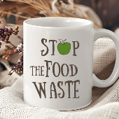 Verringerung von Lebensmittelabfällen, die ökologi Kaffeetasse