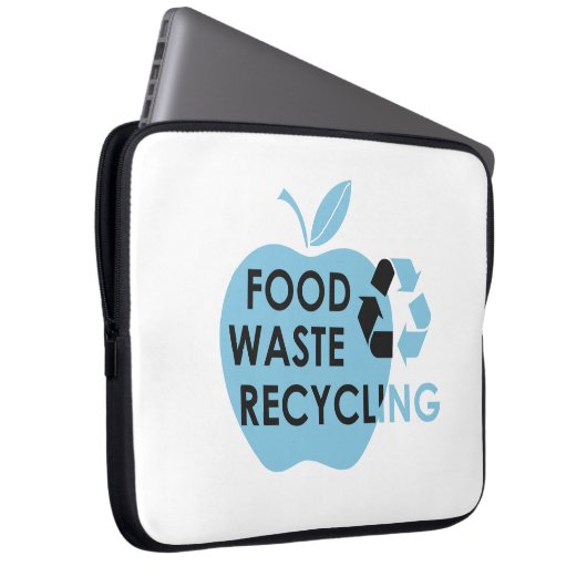 Verringerung von Lebensmittelabfällen, die ökologi Laptopschutzhülle (Vorne Rechts)