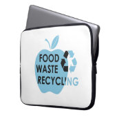 Verringerung von Lebensmittelabfällen, die ökologi Laptopschutzhülle (Vorderseite Links)