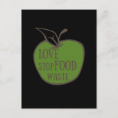 Verringerung von Lebensmittelabfällen, die ökologi Postkarte (Vorderseite)