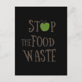 Verringerung von Lebensmittelabfällen, die ökologi Postkarte (Vorderseite)