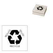 Verringerung, Wiederverwendung, Recycle Gummistempel (Stempel)