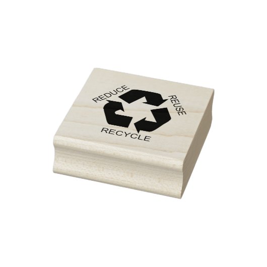 Verringerung, Wiederverwendung, Recycle Gummistempel (Stempel)