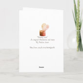 verromantische Flammenkerze-Liebe Karte (Rückseite)