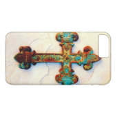 Verrosteter Eisen-Kreuz iPhone 7 Plusfall Case-Mate iPhone Hülle (Rückseite (Horizontal))