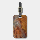 Verrosteter Gepäckanhänger (Vorderseite vertikal)