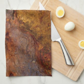 Verrostetes Geschirrtuch (Viertel Falte)