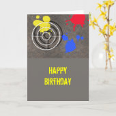 Verrostetes Gitter mit Gewehr-Anblick Karte (Gelbe Blume)