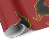 Verrostetes Lama-Packpapier Geschenkpapier (Rolleneckpunkt)