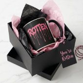 Verrottet Rosa Triefend Text-Typografie Tasse