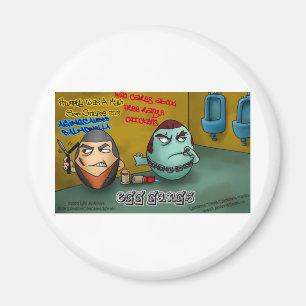 Verrottete Eier-Gangs Lustige T-Shirts Tassen Kart Magnet