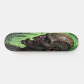 Verrottetes Zombie-Gesicht - Horror Skateboard (Horizontal)