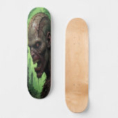 Verrottetes Zombie-Gesicht - Horror Skateboard (Vorderseite)
