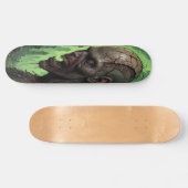 Verrottetes Zombie-Gesicht - Horror Skateboard (Horizontal)