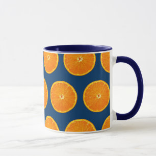 Verrückt auf Klementinen - Blau Tasse