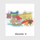 verrückt aufkleber (Blatt)