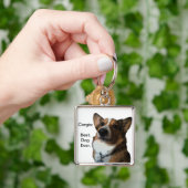 Verrückt für Corgis Schlüsselanhänger (Hand)