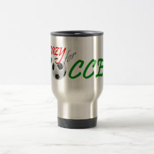 Verrückt für Fußball Reisebecher