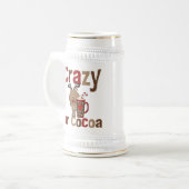 Verrückt für Kakao Bierglas (Vorderseite Links)