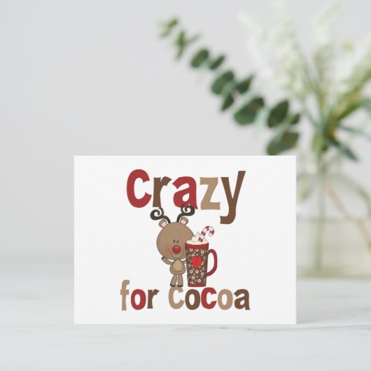 Verrückt für Kakao Postkarte (Stehend Vorderseite)