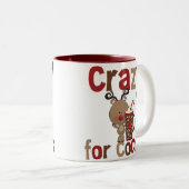 Verrückt für Kakao Zweifarbige Tasse (VorderseiteRechts)