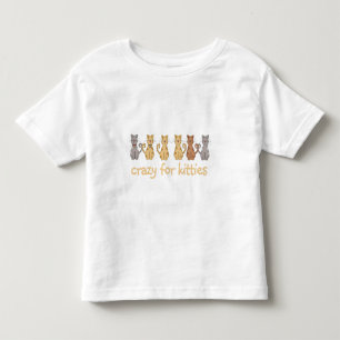 Verrückt für Kätzchen-T-Shirts und Geschenke Kleinkind T-shirt
