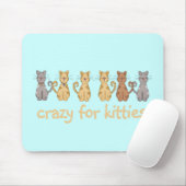 Verrückt für Kätzchen-T-Shirts und Geschenke Mousepad (Mit Mouse)